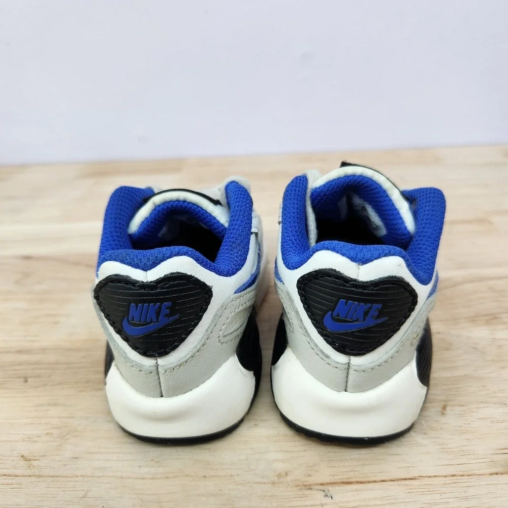 Nike Air Max 90 LTR Toddler Shoes Size 5C Summit White Racer Blue DV3609-100